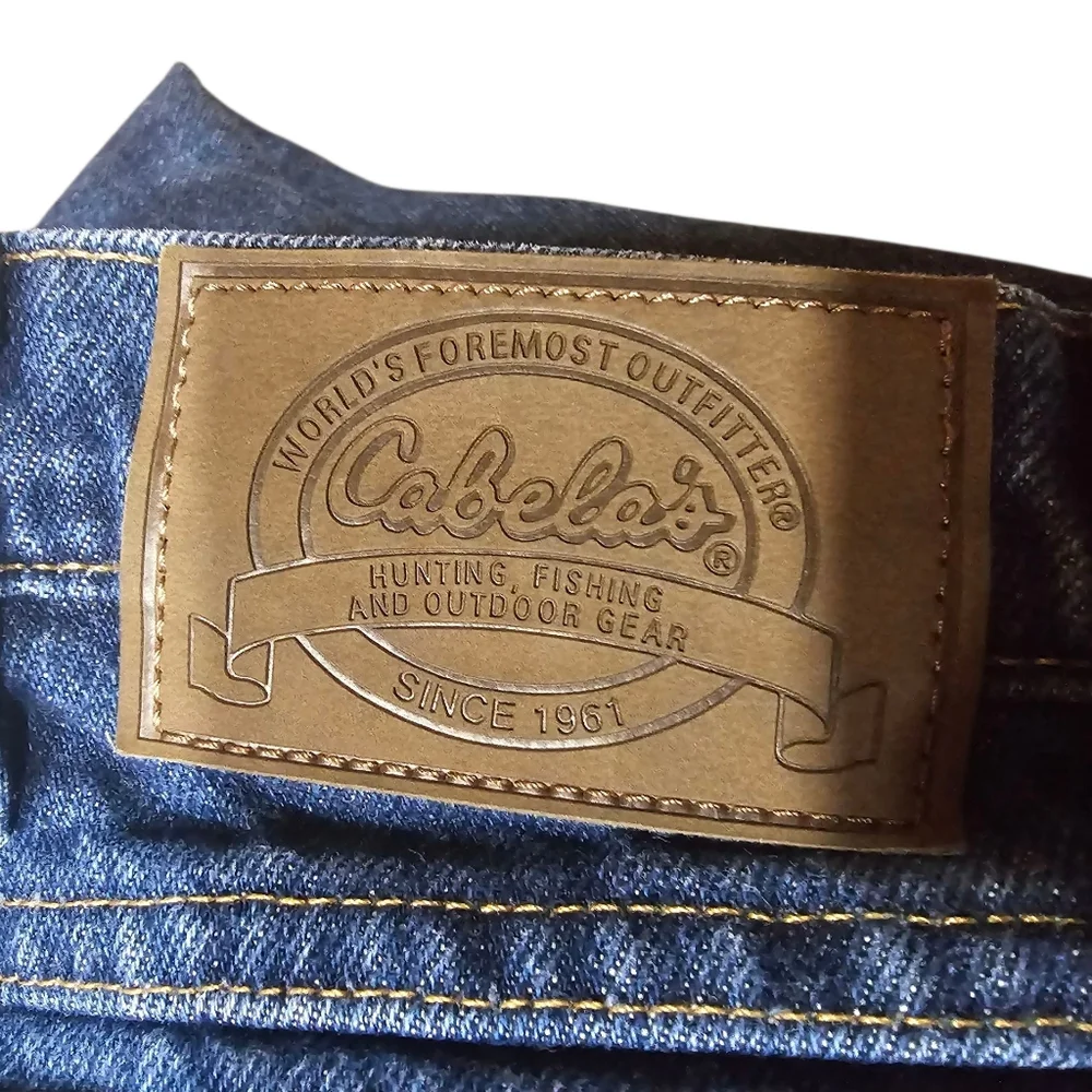 Cabela’s Men’s Flannel‎ Lined Jeans 38x32 • Heavyweight Denim • Outdoor Workwear